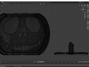 Jack-o-Lantern Pumpkin 3D 打印模型