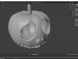 Jack-o-Lantern Pumpkin 3D Print Model