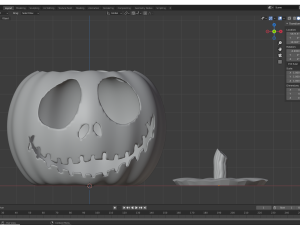 Jack-o-Lantern Pumpkin 3D 打印模型