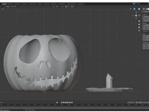 Jack-o-Lantern Pumpkin 3D Print Model