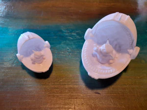 Baby Yoda Hovering Pram Christmas Ornament 3D Print Model