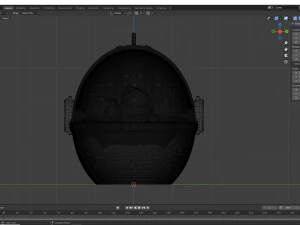 Enfeite De Cer&acirc;mica Baby Yoda pairando no carrinho de beb&ecirc; Modelo de Impressão 3D