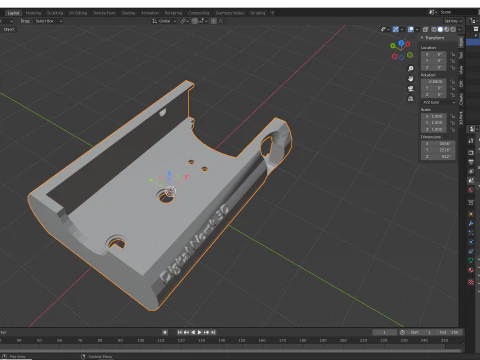 Nitro Bee Rugged Mount Case 3D Print Model