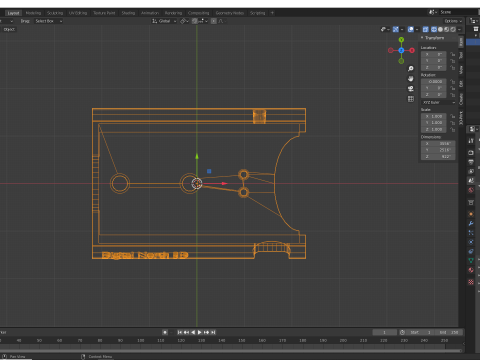 Nitro Bee Rugged Mount Case Model Cetak 3D