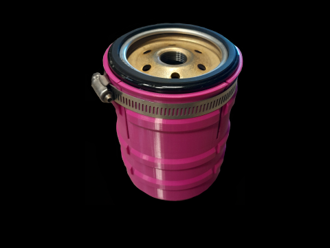 Oil Filter Cover 3D Print Model
