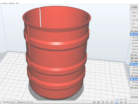 Oil Filter Cover 3D Print Model