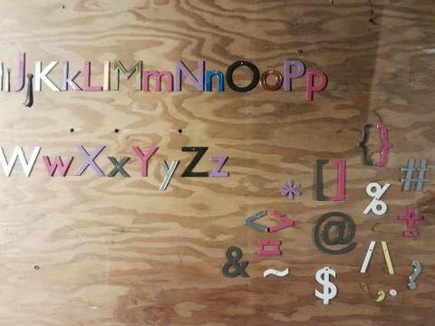 Keyboard Alphabet Numbers and Symbols 3D Print Model