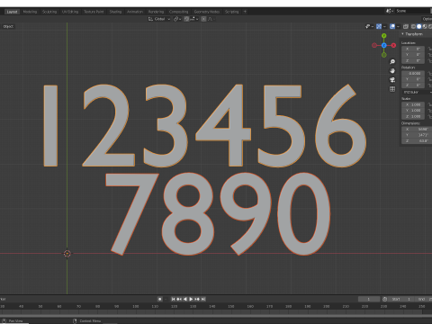 Keyboard Alphabet Numbers and Symbols 3D 打印模型