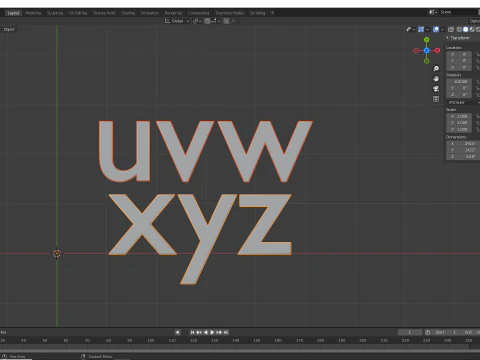 Keyboard Alphabet Numbers and Symbols 3D Print Model