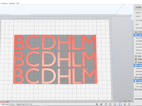 Keyboard Alphabet Numbers and Symbols 3D 打印模型