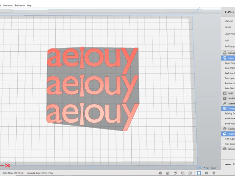 Keyboard Alphabet Numbers and Symbols 3D Print Model