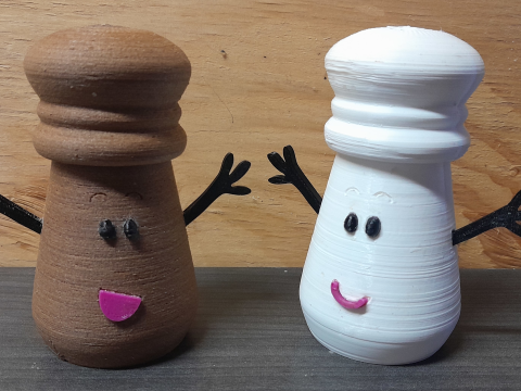 Salt and Pepper Shaker 3D Baskı Modeli