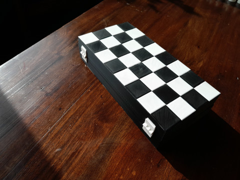 Judeo-Christian Chess Board Modèles 3D en vedette