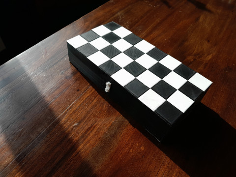Judeo-Christian Chess Board Modèles 3D en vedette