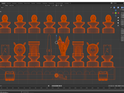 Judeo-Christian Chess Board Modèles 3D en vedette