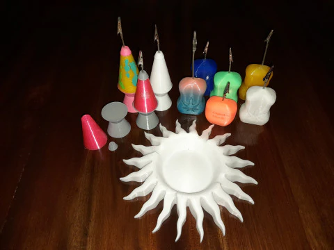 Klip Kecoa dan Asbak Model Cetak 3D