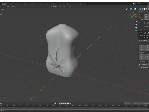 Klipsy na płocie i popielniczka Model do druku 3D