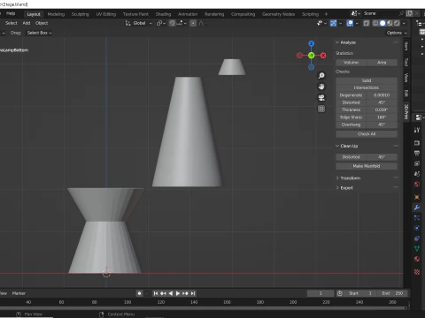 Klipsy na płocie i popielniczka Model do druku 3D