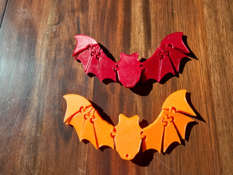 Flexy Fidget Bat e decoração de Halloween Modelo de Impressão 3D