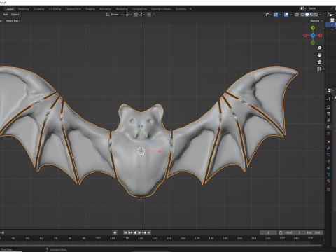 Flexy Fidget Bat e decoração de Halloween Modelo de Impressão 3D