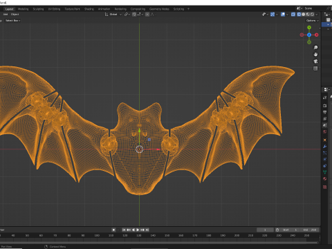Flexy Fidget Bat e decoração de Halloween Modelo de Impressão 3D