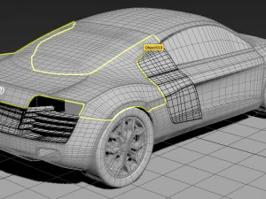 Audi R8 s line 3D Model