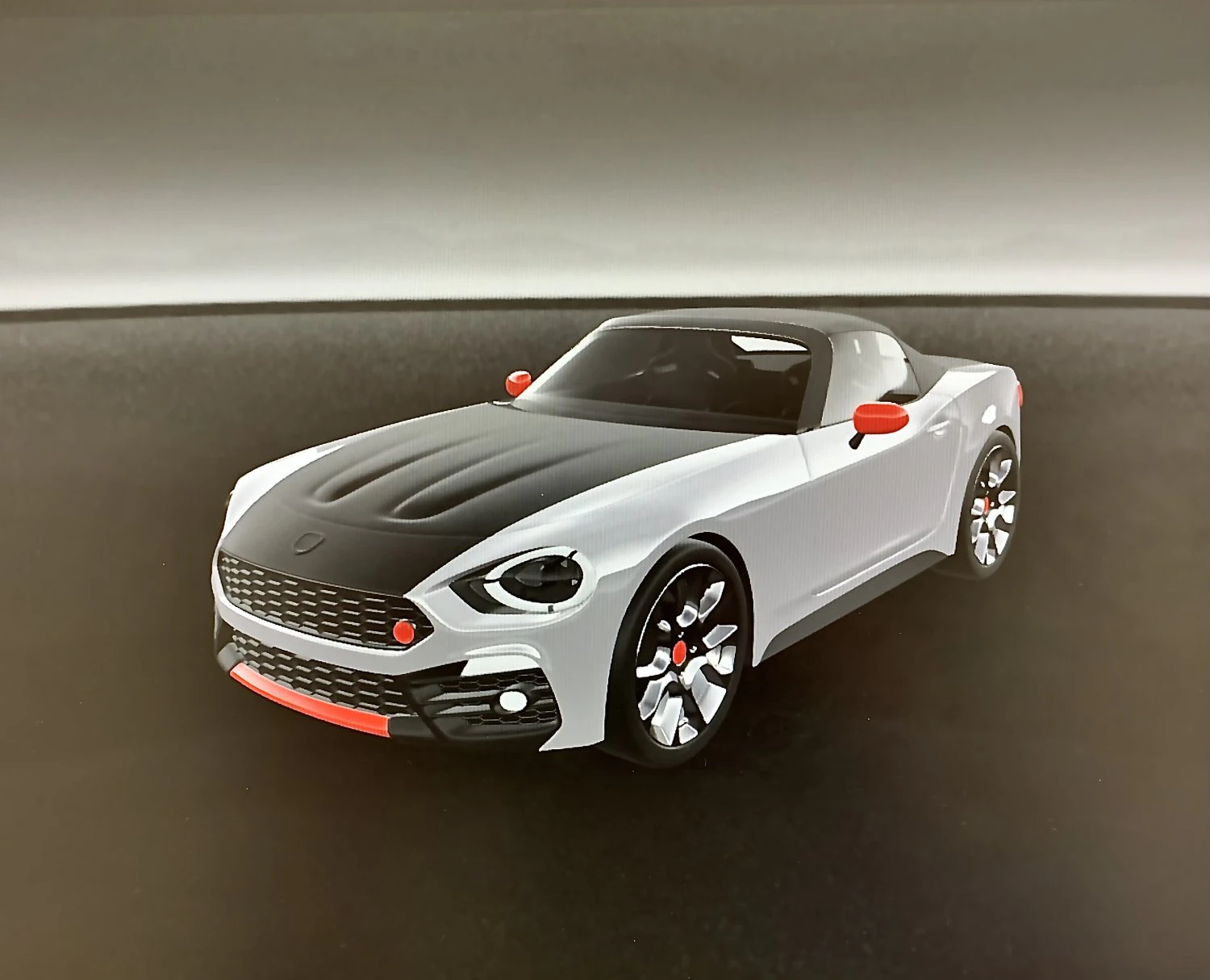 Abarth 124 spider 3D Model .c4d .max .obj .3ds .fbx .stl .blend 