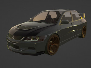 Mitsubishi Lancer Evo IX 3D Модель
