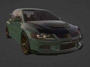 Mitsubishi Lancer Evo IX 3D Модель