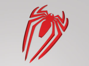 Spiderman Logo 3D Model