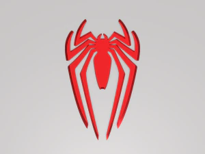 Spiderman Logo 3D Model