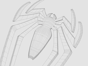 Spiderman Logo 3D Model