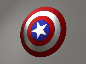 Captain America Endgame Shield 3D Model