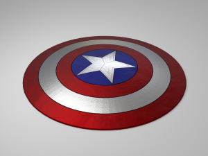 Captain America Endgame Shield 3D Model