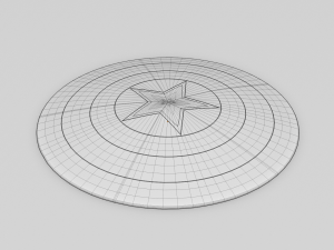 Captain America Endgame Shield 3D Model