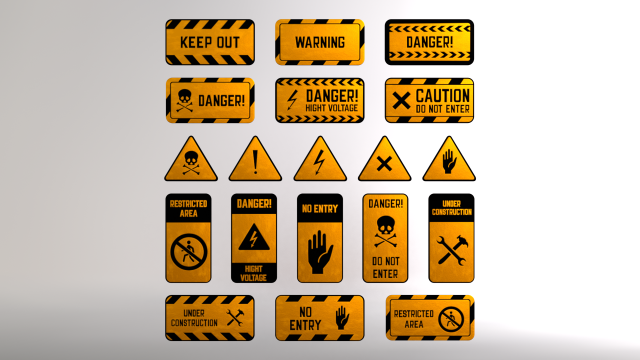 Street Signs 3Dモデル .c4d .max .obj .3ds .fbx .stl .blend 