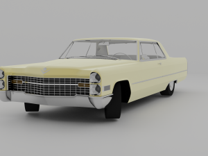 Cadillac Coupe Deville 1966 Cabriolet Modèle 3D