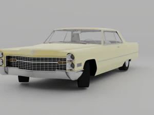 Cadillac Coup&eacute; Deville 1966 Cabriolet Modelo 3D