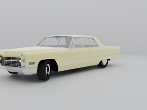 Cadillac Coupe Deville 1966 Cabriolet 3D Модель