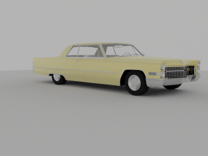 Cadillac Coupe Deville 1966 Cabriolet 3D Модель