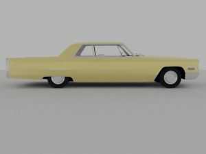 Cadillac Coupe Deville 1966 Cabriolet 3D Модель