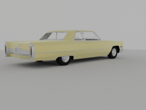 Cadillac Coupe Deville 1966 Cabriolet 3D Модель