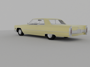 Cadillac Coupe Deville 1966 Cabriolet 3D Модель