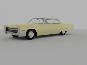 Cadillac Coupe Deville 1966 Cabriolet 3D Модель