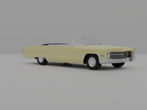 Cadillac Coupe Deville 1966 Cabriolet 3D Модель