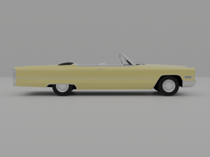 Cadillac Coupe Deville 1966 Cabriolet 3D Модель
