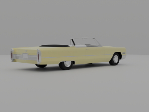 Cadillac Coupe Deville 1966 Cabriolet 3D Модель