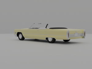 Cadillac Coupe Deville 1966 Cabriolet 3D Модель