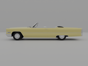 Cadillac Coupe Deville 1966 Cabriolet 3D Модель
