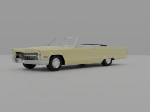 Cadillac Coupe Deville 1966 Cabriolet 3D Модель
